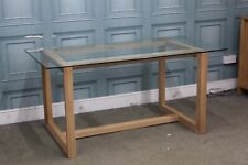 WILLIS & GAMBIER HADLEIGH 6-8 SEATER GLASS TOP DINING TABLE