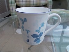 RARE WEDGWOOD STRAWBERRY BLUE MUG (Small chip)