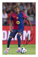 Lamine Yamal Signed Autograph Photo Print Football A4 Poster Barcelona