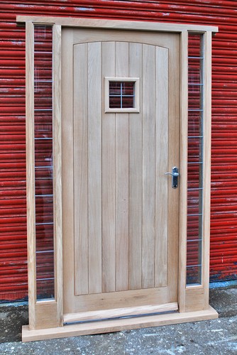 Solid oak front door - oak,