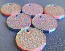 6 Trolley Coin Token Supermarket £1 One Pound Shopping Cart Holder RGB