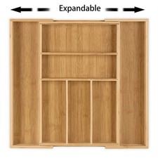 Extendable Bamboo Cutlery Tray
