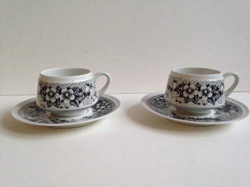 Arabia coffee cup and saucer - cup,