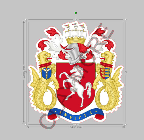 Kent car sticker - , coat