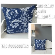 HANDMADE cushion covers Use Laura Ashley Josette  midnight blue Navy blue Fabric