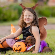  Kids Squirrel Costume Kits Animal Party Decor Headband Tail Child