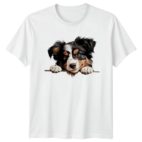 Cute aussie dog - dog, peek