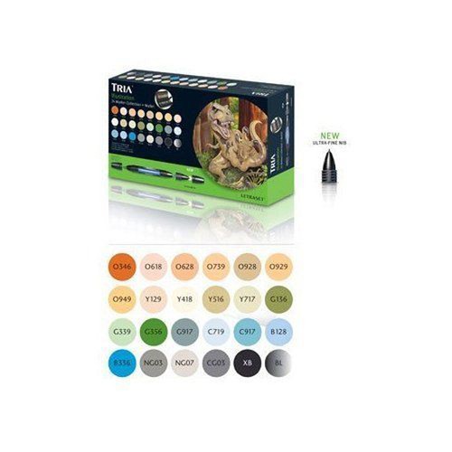 Letraset tria marker 24 pen - -,