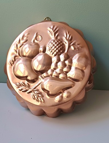 Vintage copper tin - vintage, lined