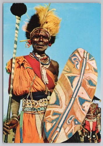 African dancers warrior shield - african,