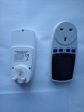 UK Power Meter Plug. Energy Consumption Monitor. Backlight LCD Updated version