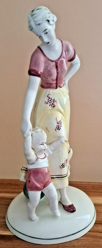 Art deco figurine - deco, mother