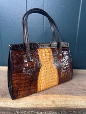Vintage Crocodile Leather