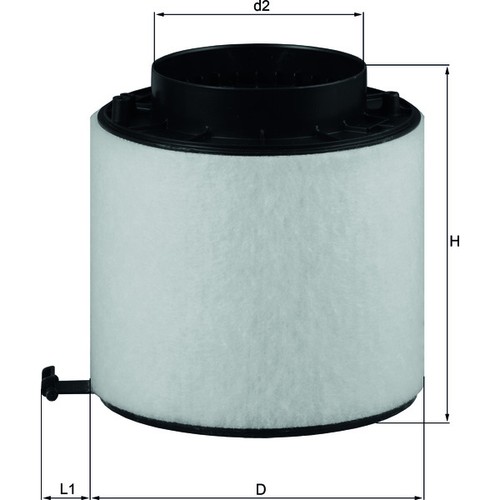 2092d air filter fits - lx,