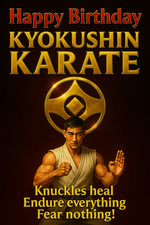 Kyokushin Karate Birthday Card