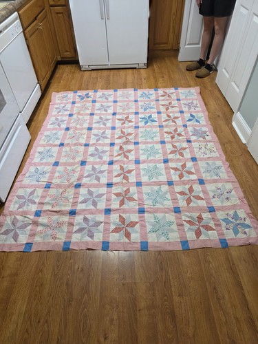 Vintage pinwheel star quilt - vintage,