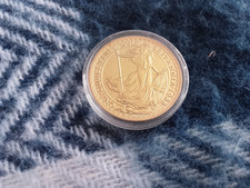 BRITTANIA  " ONE OUNCE PURE GOLD "  GAP FILLING  GOLD PLATED COIN..