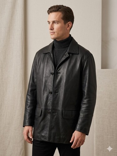 Vintage black leather matrix - leather,