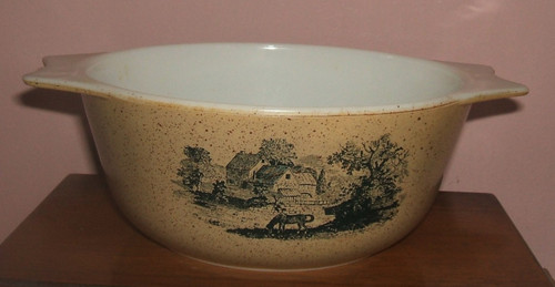 Vintage pyrex speckled bowl - vintage,