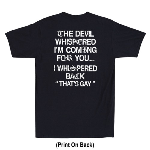 The devil whispered coming - devil, i'm