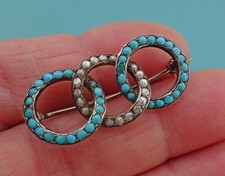ANTIQUE TURQUOISE & PEARL