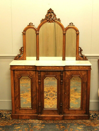Victorian burr walnut - a,