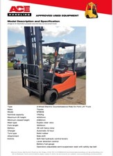 Toyota 5FBE18 3W Electric