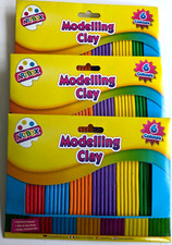 3 x Packs of Modelling Clay Plastercine x 6 Strips 120g each pack