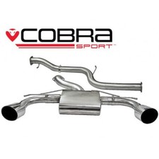 Ford Focus RS (Mk2) Non-Resonated Cat Back Cobra Sport Exhaust FD56