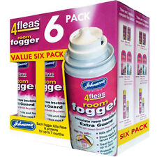 6 PACK - Johnsons 4fleas Room Flea Fogger Killer Bomb Spray - House Treatment