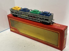 Triang Hornby R342 Car Transporter With 6 Minix Cars And Ramps OO Gauge Boxed