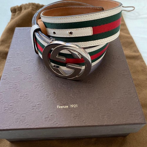 Gucci buckle leather canvas - buckle,