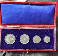 1902 EDWARD VII - MAUNDY SET...Superb With Original Dated Box