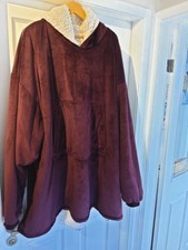 Oodie Comfy Sherpa Lined Oversized Hoodie. One Size Fits All