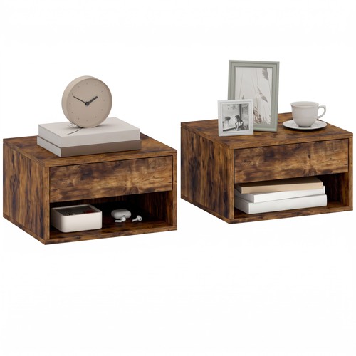 Homcom floating nightstands - homcom,