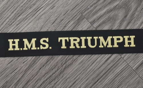 Royal navy cap tally - ribbon,