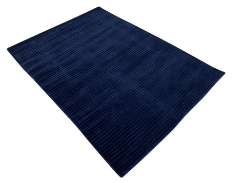 Gabbeh blue carpet handwoven - blue,