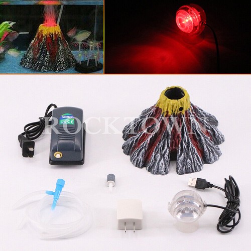 Red led mini volcano - red,