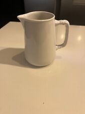Vintage Sampson Bridgwood  Ironstone Plain White Jug With Decorative Handle 
