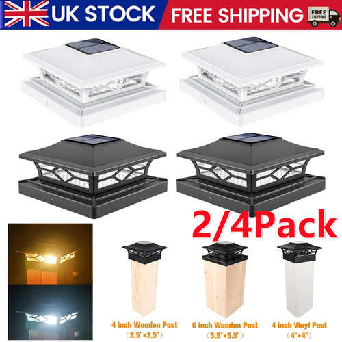 Led solar post deck cap - 2/4x,