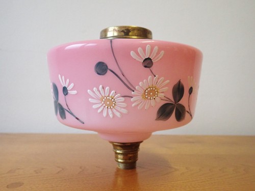 Vintage oil lamp pink - vintage oil,