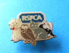 Vintage RSPCA Charity Pin Badge, Enamel.