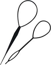 2X Pcs Topsy Tail Hair Ponytail Braid Maker Styling Loop Accessory salon Tool