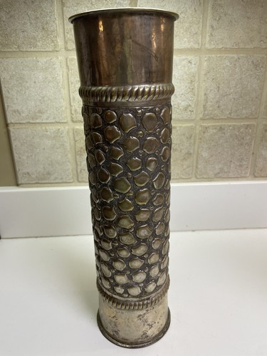 Vintage trench art - trench, candle