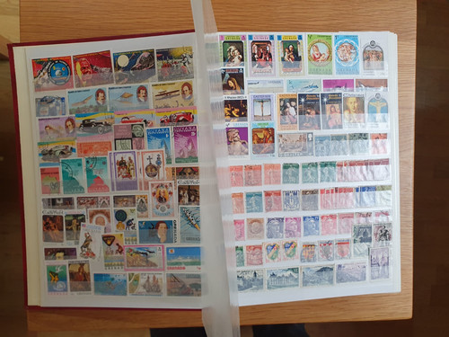 World stamp collection - world,