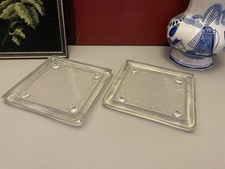 Pair Of Clear Thick Glass