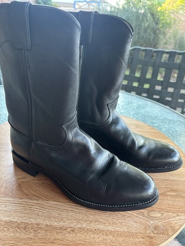 Justin 3133 black leather - justin,