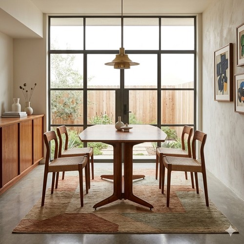 Vintage 1960s table beech - table,