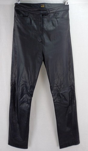 Rock blue leather biker - n,