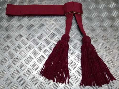 Waist sash belt crimson - waist, /